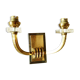 Brass art deco sconce