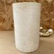 Antique vintage polished stone cylinder lamp