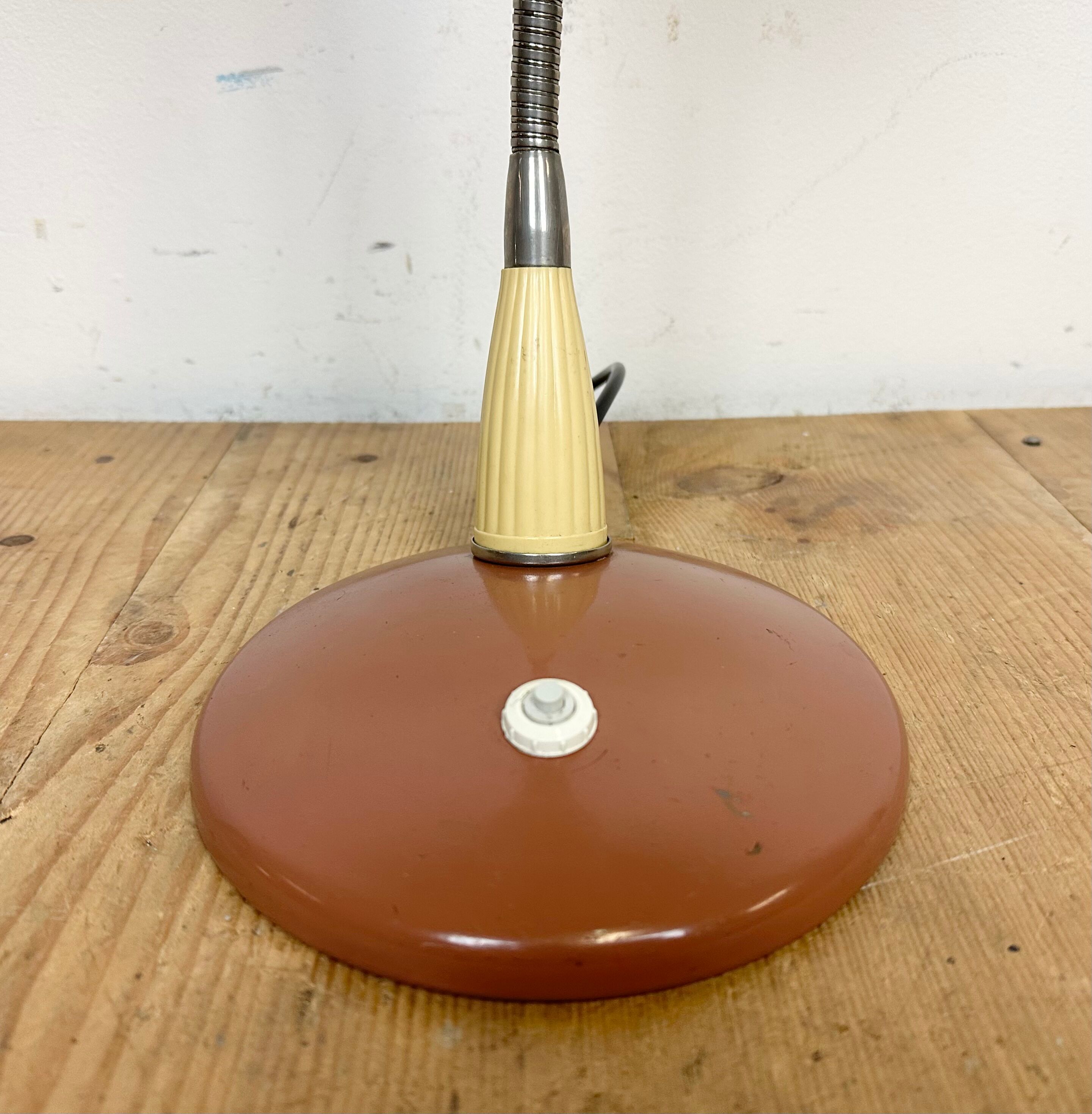 Vintage Industrial Gooseneck Table Lamp, 1960s