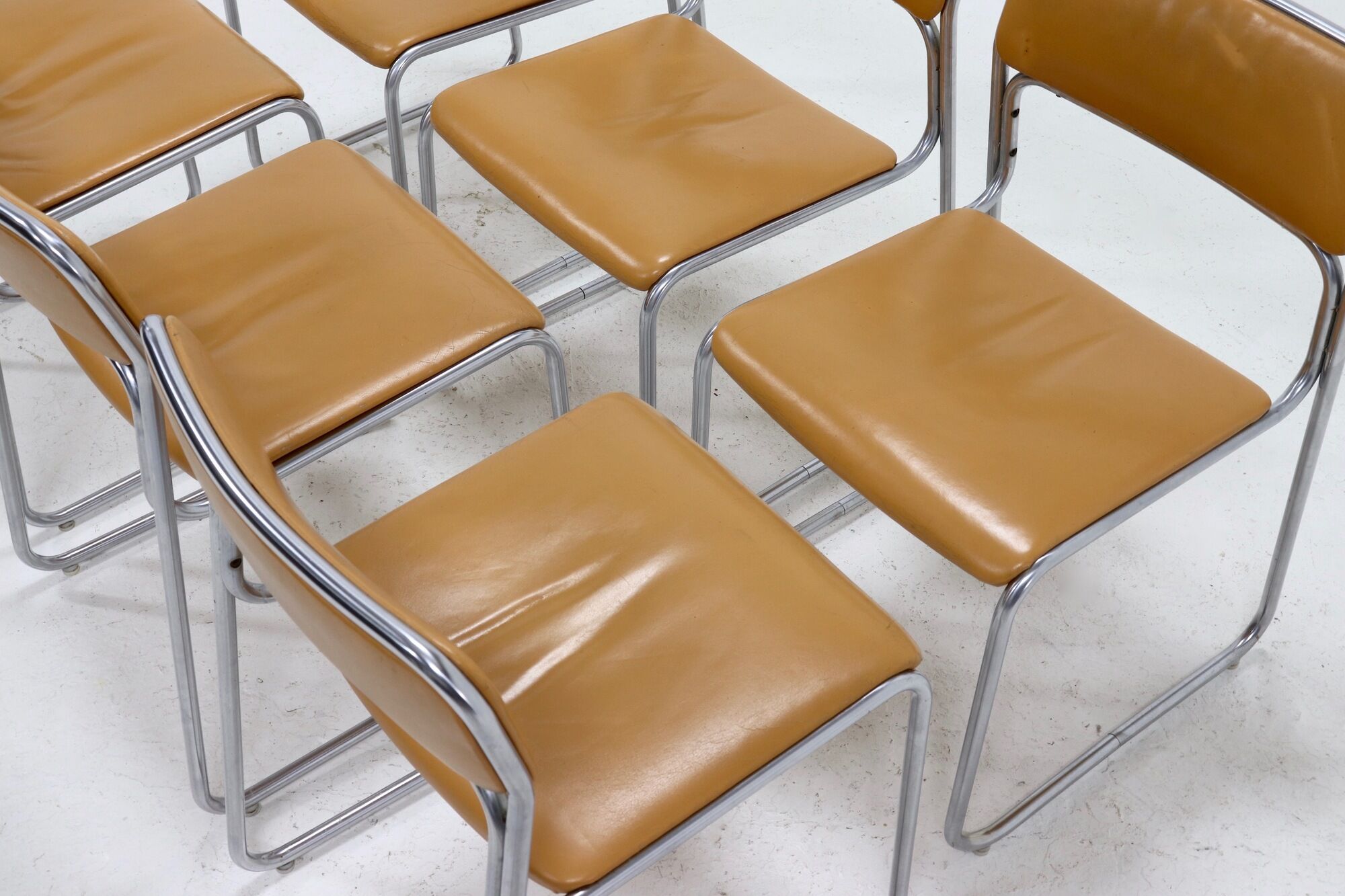 Set of 6 SE09 Dining Chairs by Walter Antonis for 't Spectrum 1970s