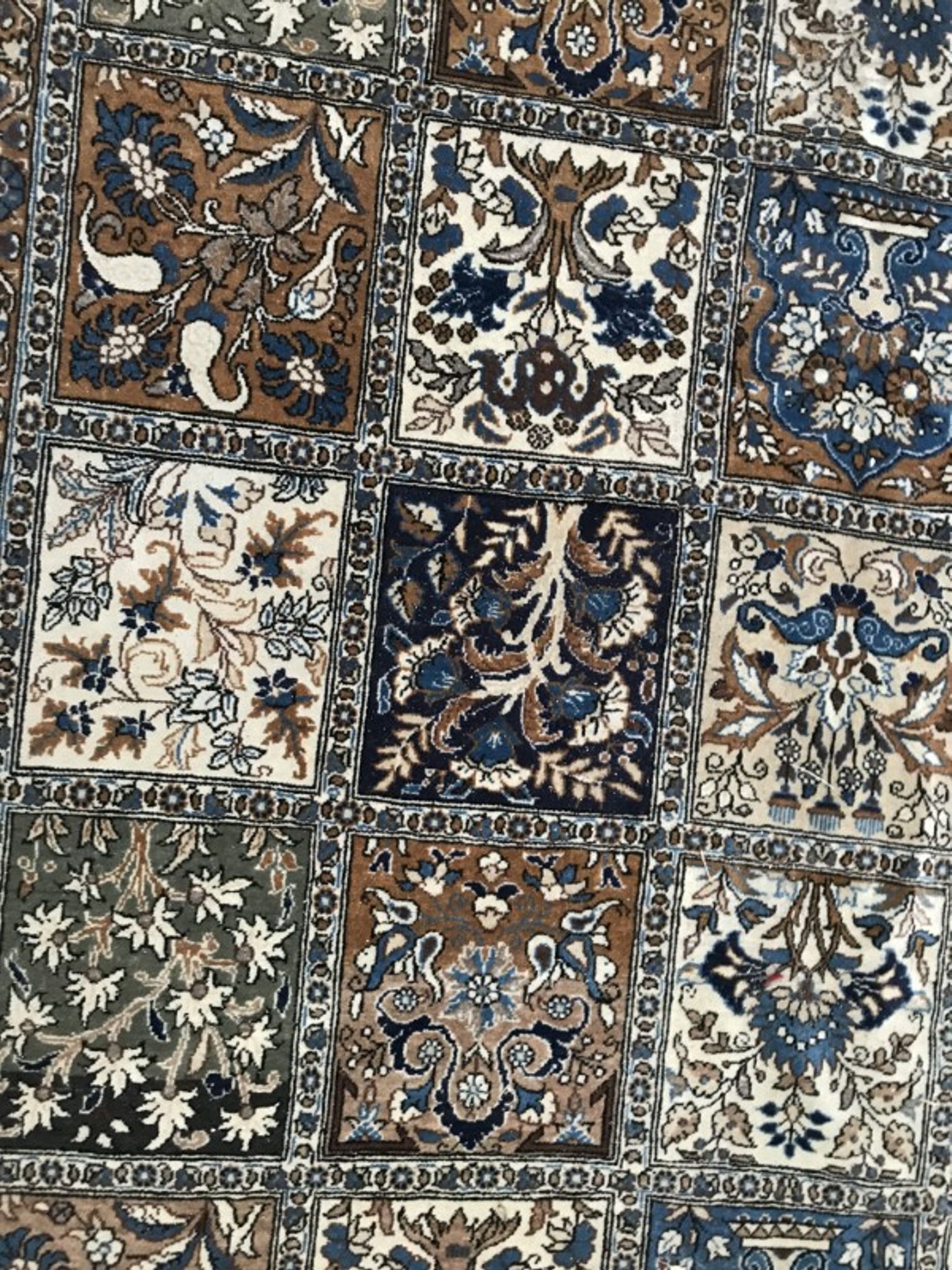 Old Persian Ghoum handmade carpet 207 X 303 cm