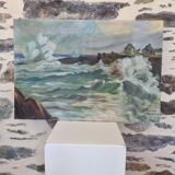 Oil painting Breton Landscape, Sea Landscape