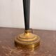 Antique Neo-Classical Column Candle Holder Brass Empire Lamp