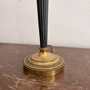 Antique Neo-Classical Column Candle Holder Brass Empire Lamp