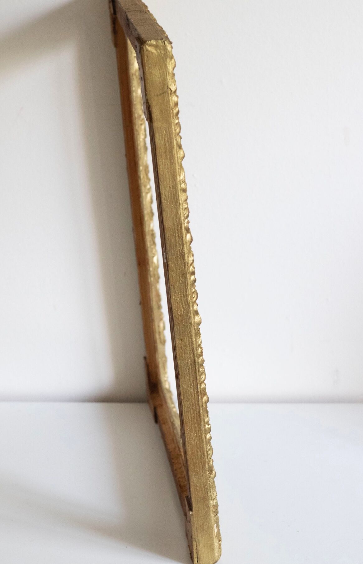 Old gilded wooden frame