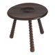 French oak tripod side table attributed to Charles Dudouyt