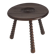 French oak tripod side table attributed to Charles Dudouyt