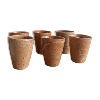 Set of 6 stoneware shooters