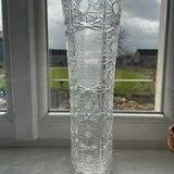 Carved crystal vase - Mid-twentieth century