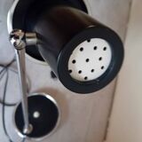 50s/60s desk lamp in chrome and black lacquer