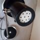 50s/60s desk lamp in chrome and black lacquer