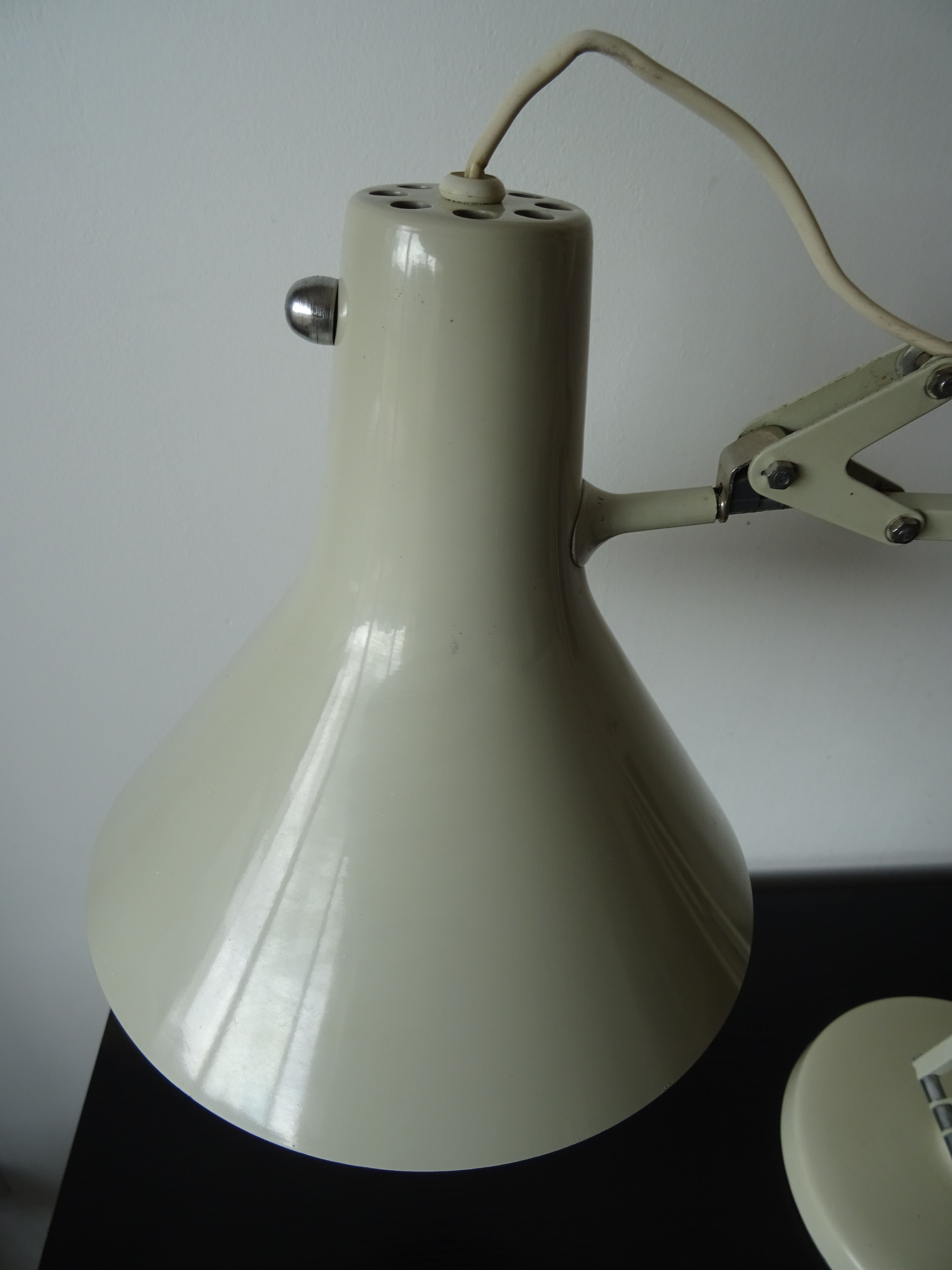 Vintage articulated Luxo industrial desk lamp