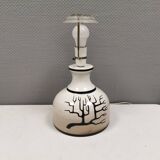 Large table lamp in ceramic by Danish Allan Hytholm 1980s.