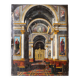 Interieur d'eglise - tableau italien  du milieu du XIXe siecle