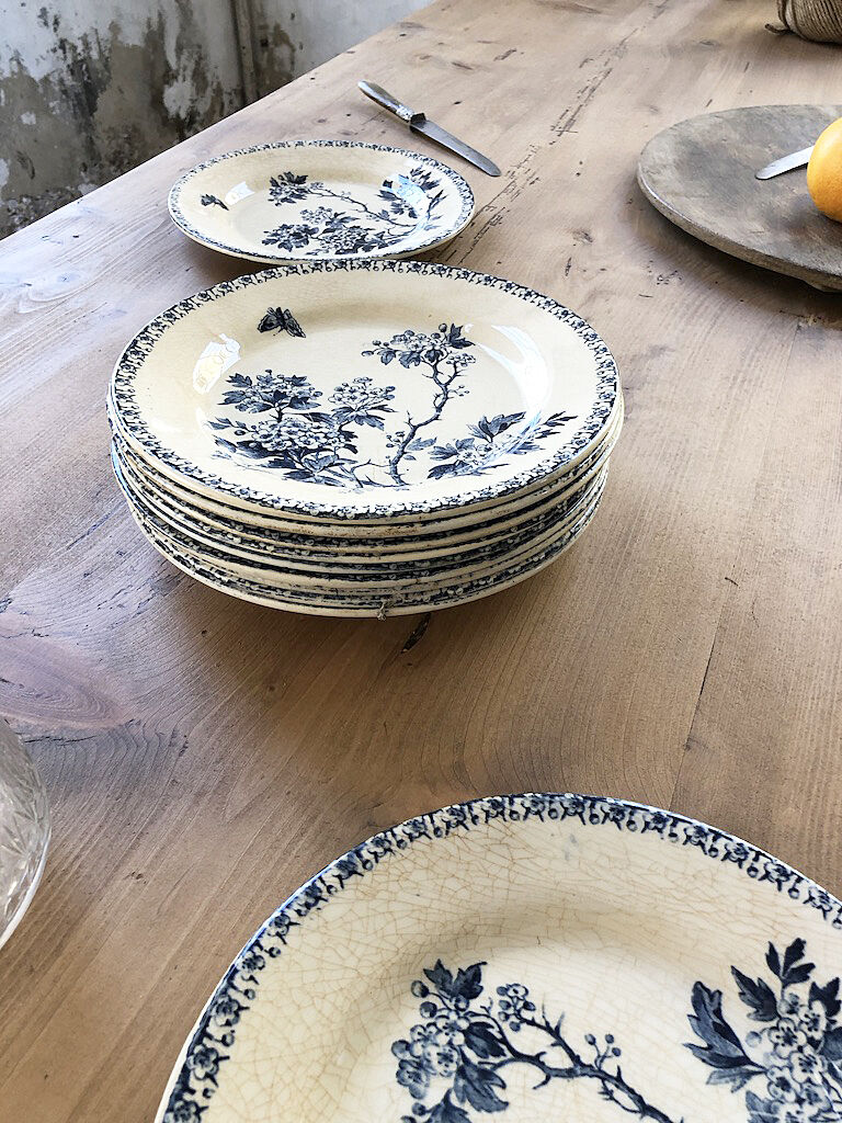 11 plates Terre de Fer Aubepine