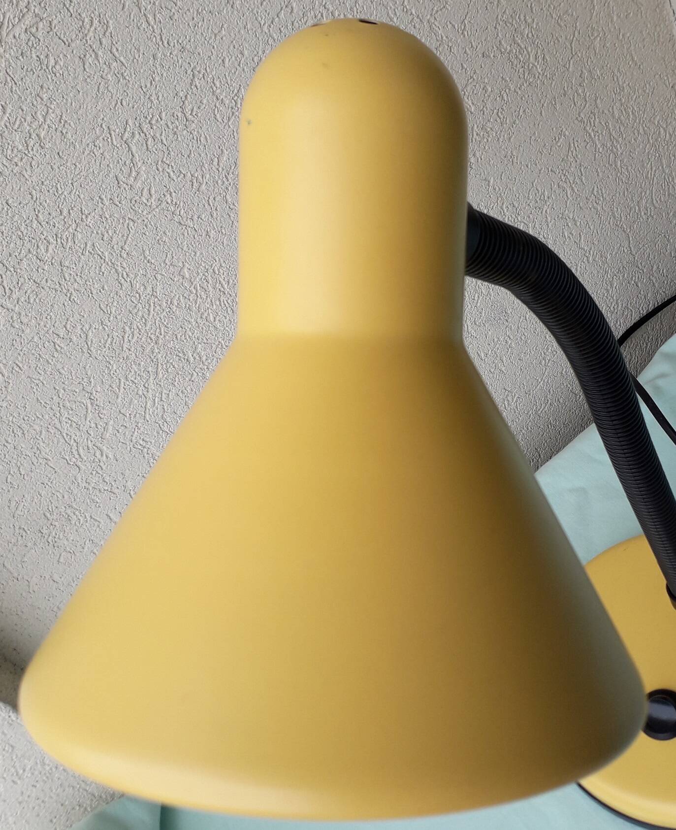 Yellow desk lamp