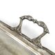 Eclectic serving tray, silver-plated brass, Poland, 19th century