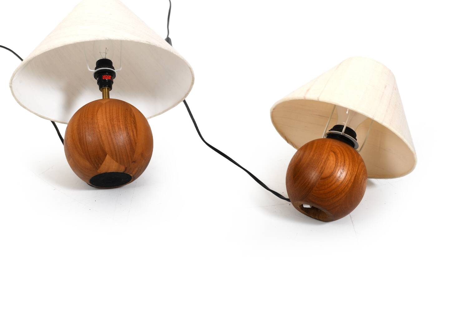 Set of Danish Teak Table Lamps Dyrlund & MCM