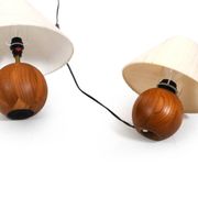 Ensemble de lampes de table en teck danois Dyrlund & MCM