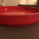 Red melamine top - Allbricka, made in Sweden - 1970s