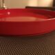 Red melamine top - Allbricka, made in Sweden - 1970s