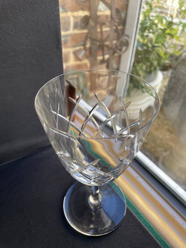 6 water glasses - cut crystal – cristalleries royales de champagne