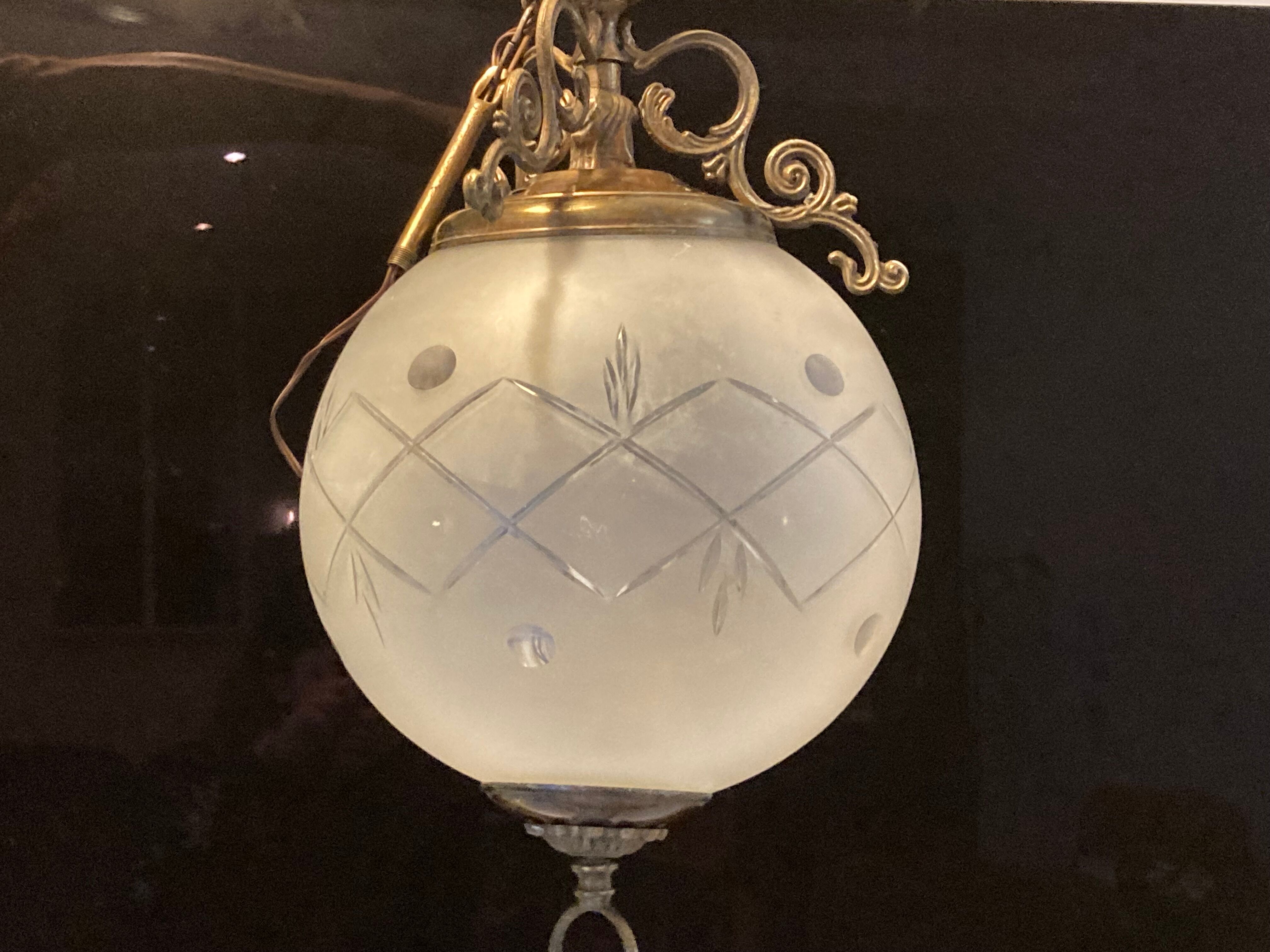 Suspension in the shape of a globe - Vintage