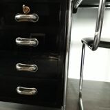 Black lacquered desktop Petr Vichr for Konova Bauhaus Ttchecoslovaque 1930 s