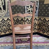 6 rustic ash mulched chairs