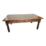 Table basse ancienne avec 1 tiroir
