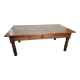 Antique coffee table with 1 drawer, 130×74cms