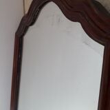 Louis Philippe mirror, mahogany, gendarme hat