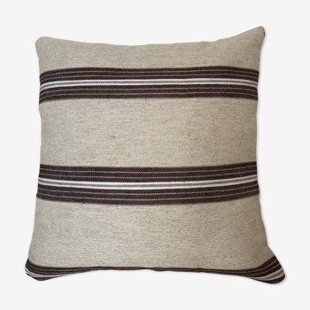 Beige linen cushion