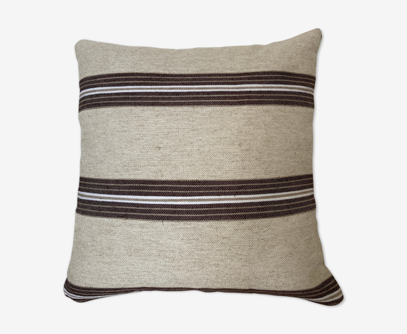 Coussin lin beige
