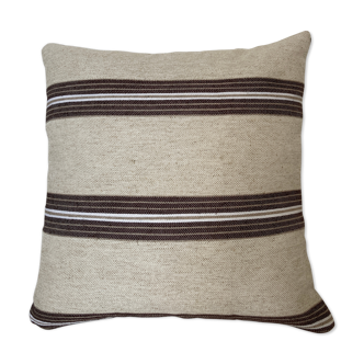 Beige linen cushion