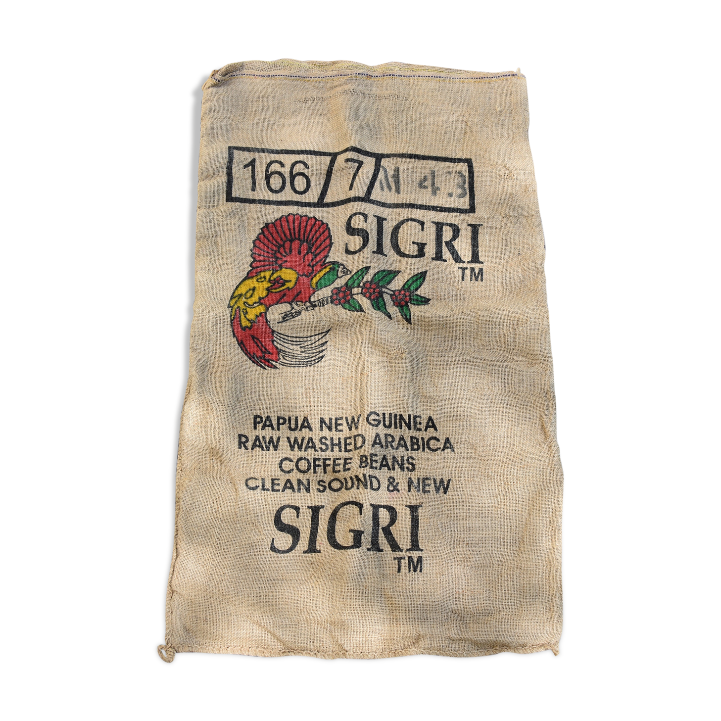 New Guinéa coffee jute bag