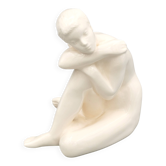 Figure féminine en céramique, Jihokera Bechyně, années 1960 Tchécoslovaquie