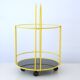 Post-modern rolling trolley by Rodney Kinsman Bieffeplast circa 1980