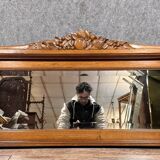 Art deco period walnut mirror circa 1930