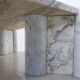 White Carrara Marble Jumbo Coffee Table by Gae Aulenti for Knoll Inc, 1960s