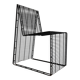 Graphic metal armchair
