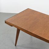 Mahogany extending table by A. Sornay, France 1950