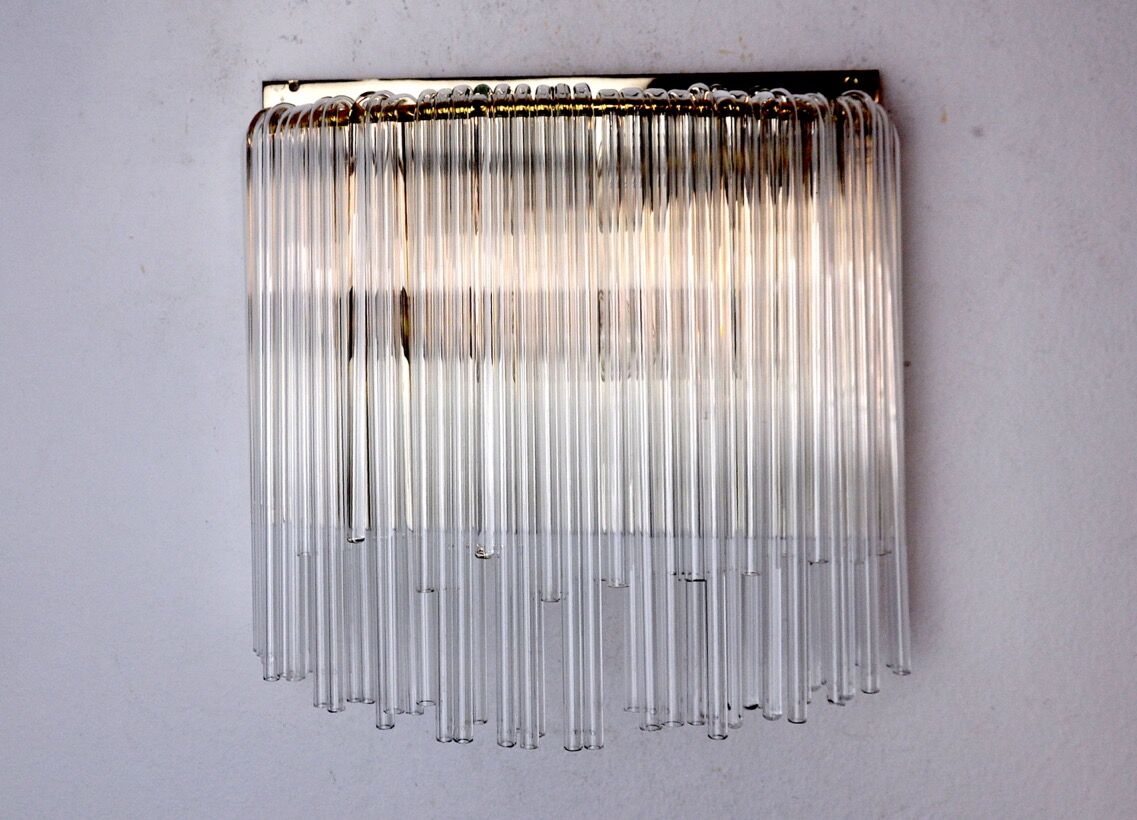 Venini wall lamp, Murano glass, Italy, 1970