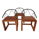 3 fauteuils Post Moderne