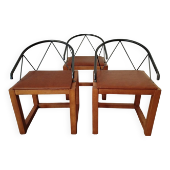 3 fauteuils Post Moderne