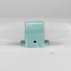 Wilhelm Wagenfeld Bauhaus Turquoise Double Sconce Wall Light, Germany, 1950