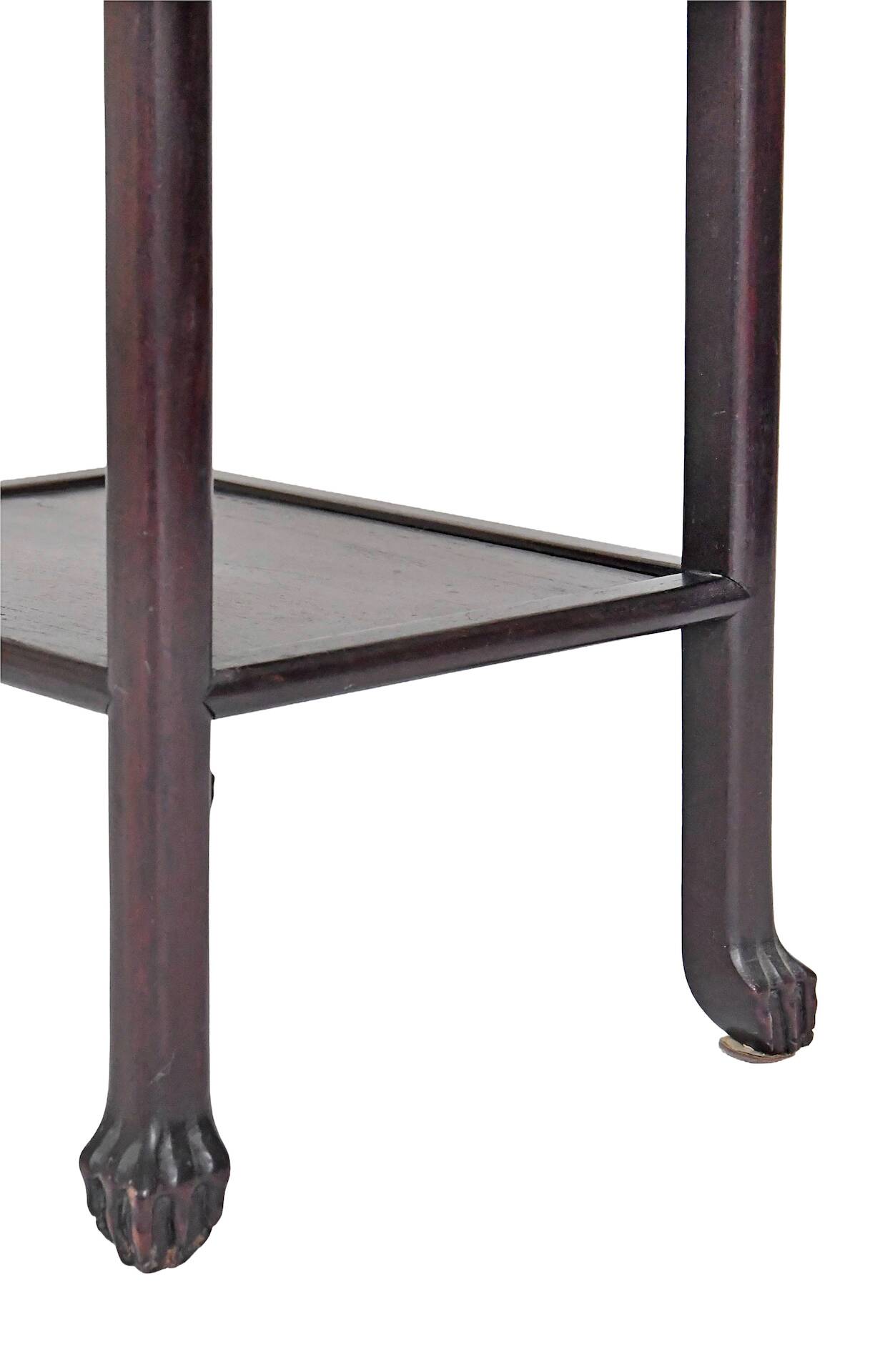Carved wooden side table from China