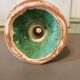 Large green ceramic candle holder Morocco