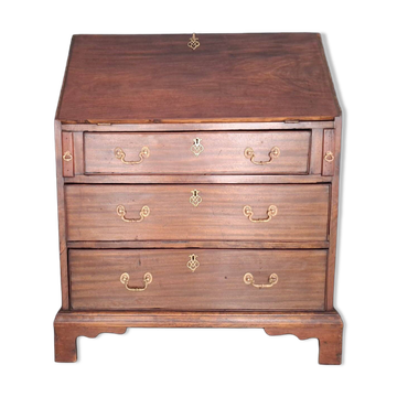 Bureau secrétaire antique français – Louis XVI, acajou massif, vers 1790