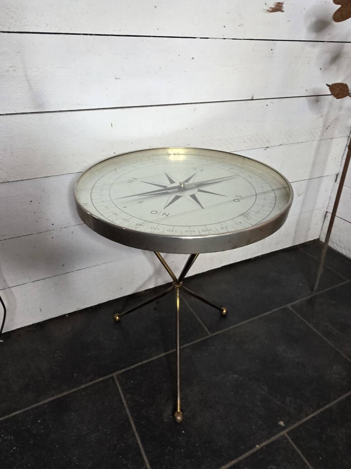 compass coffee table, 1960